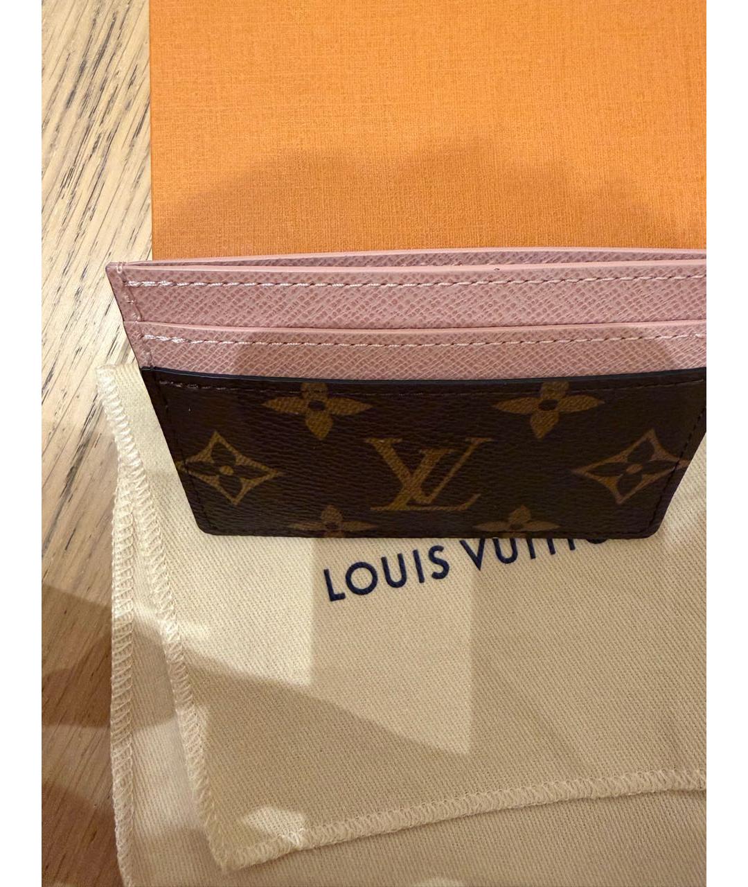 LOUIS VUITTON Розовый кардхолдер, фото 3