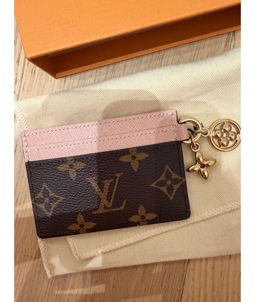LOUIS VUITTON Розовый кардхолдер, фото 5