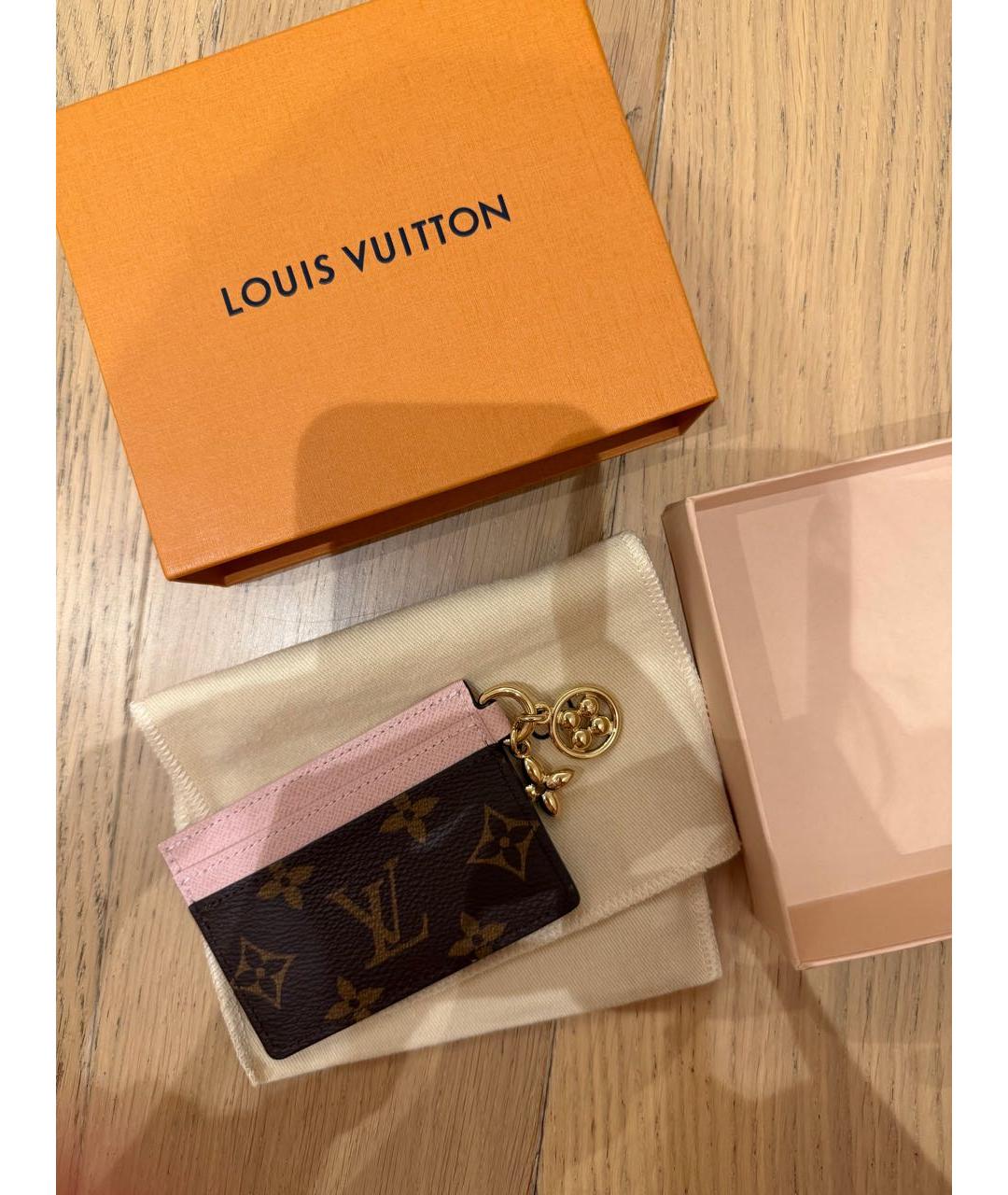 LOUIS VUITTON Розовый кардхолдер, фото 2