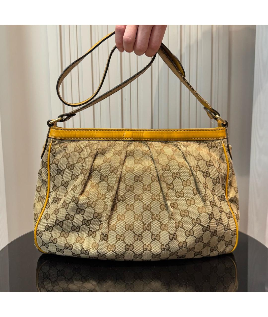 GUCCI Желтая сумка через плечо, фото 3