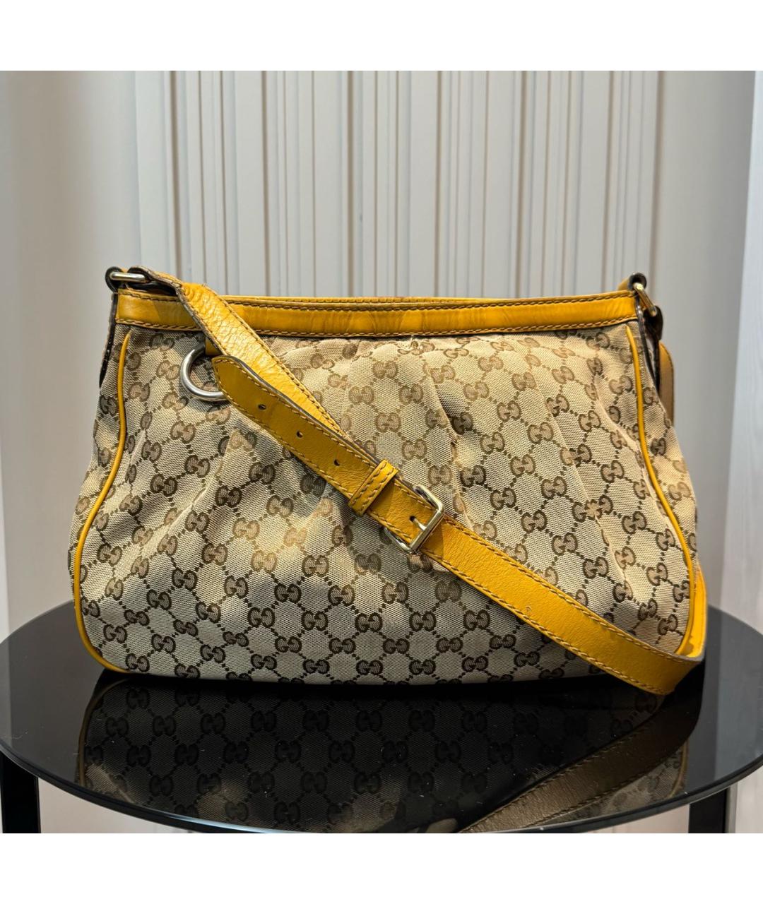 GUCCI Желтая сумка через плечо, фото 6