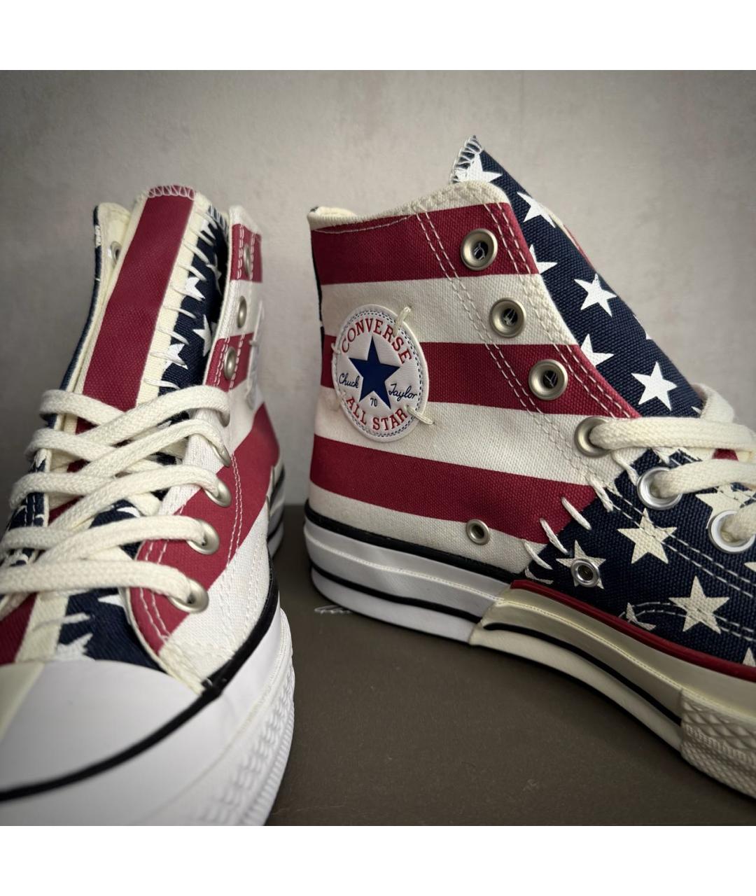 CONVERSE Мульти текстильные высокие кроссовки / кеды, фото 4