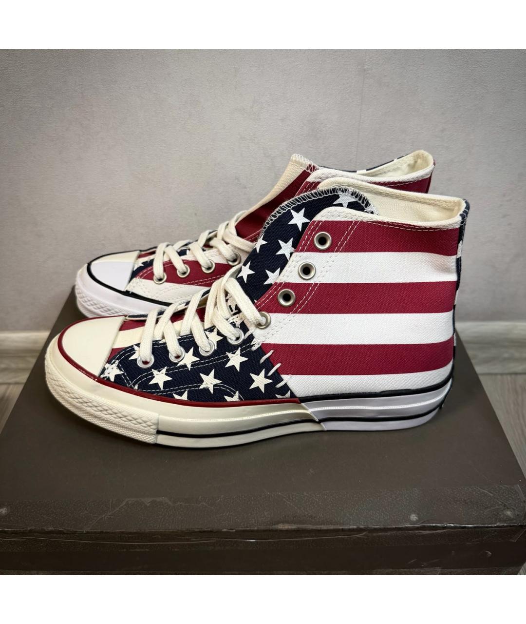 CONVERSE Мульти текстильные высокие кроссовки / кеды, фото 7