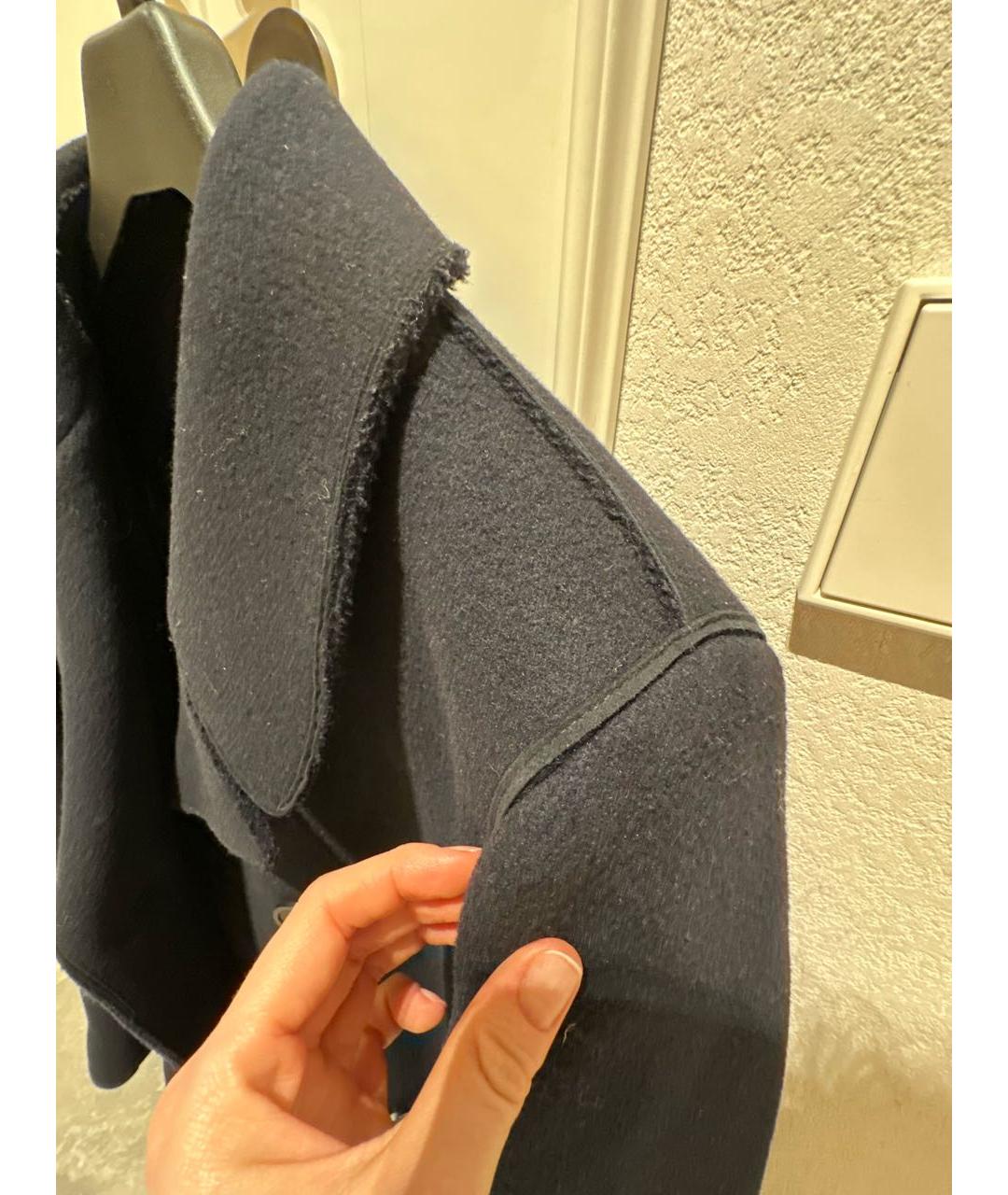 EMPORIO ARMANI Черное шерстяное пальто, фото 5