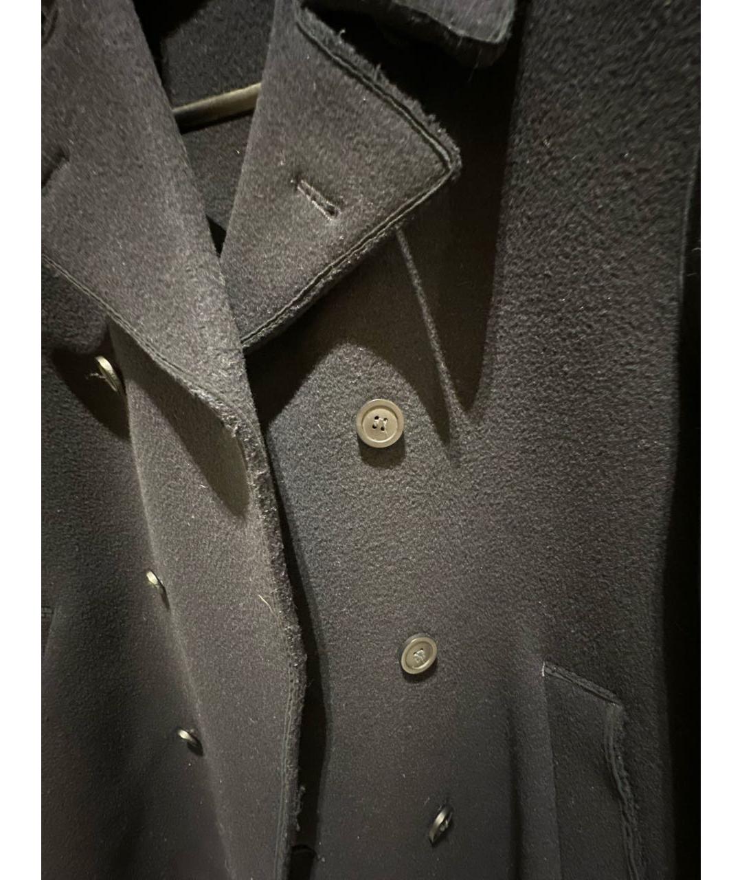 EMPORIO ARMANI Черное шерстяное пальто, фото 4