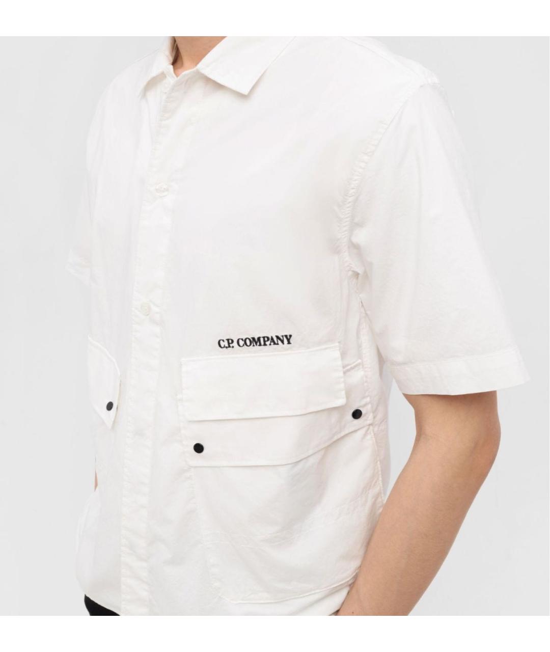 CP COMPANY Белая хлопковая кэжуал рубашка, фото 3