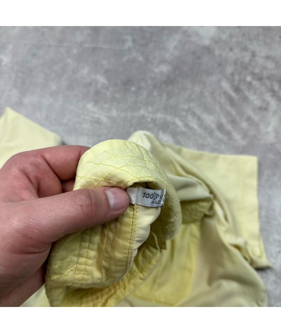 ZILLI Желтое хлопковое поло с коротким рукавом, фото 6