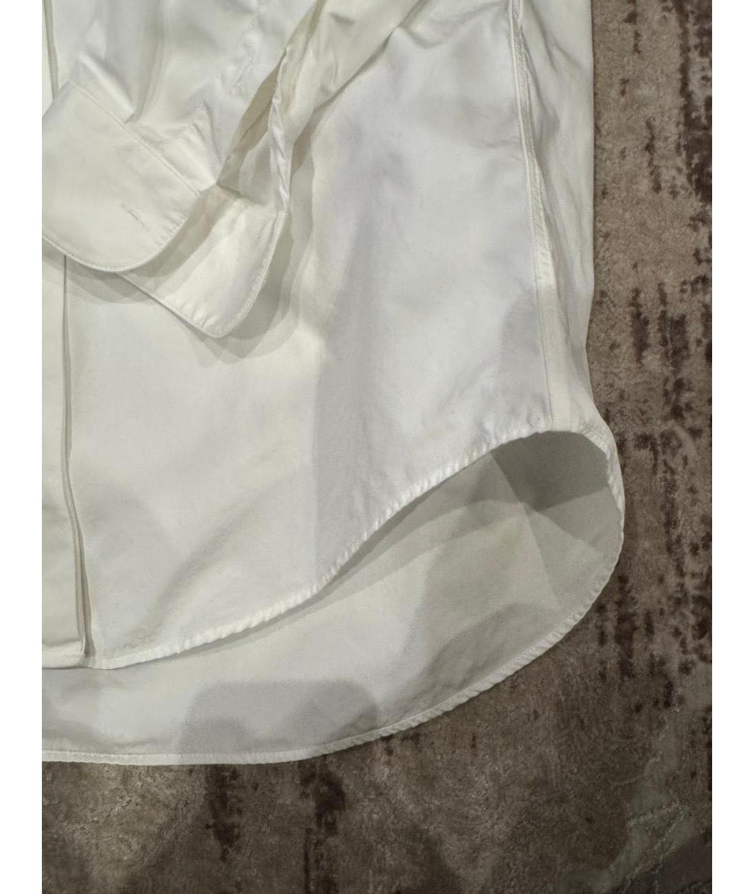 OFF-WHITE Белая хлопковая рубашка, фото 5