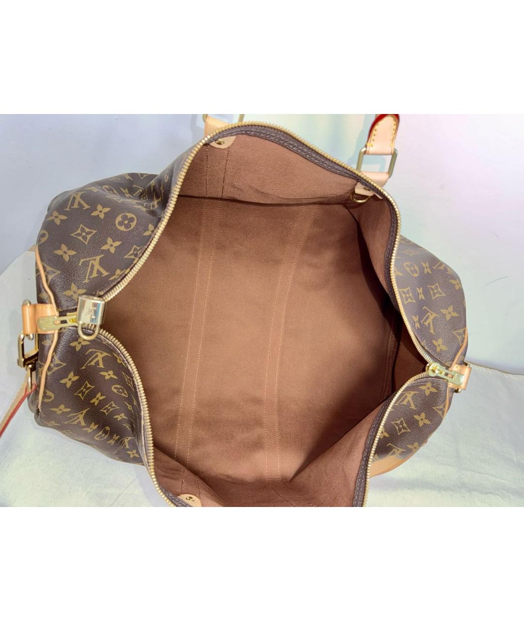 LOUIS VUITTON Коричневая дорожная/спортивная сумка, фото 4