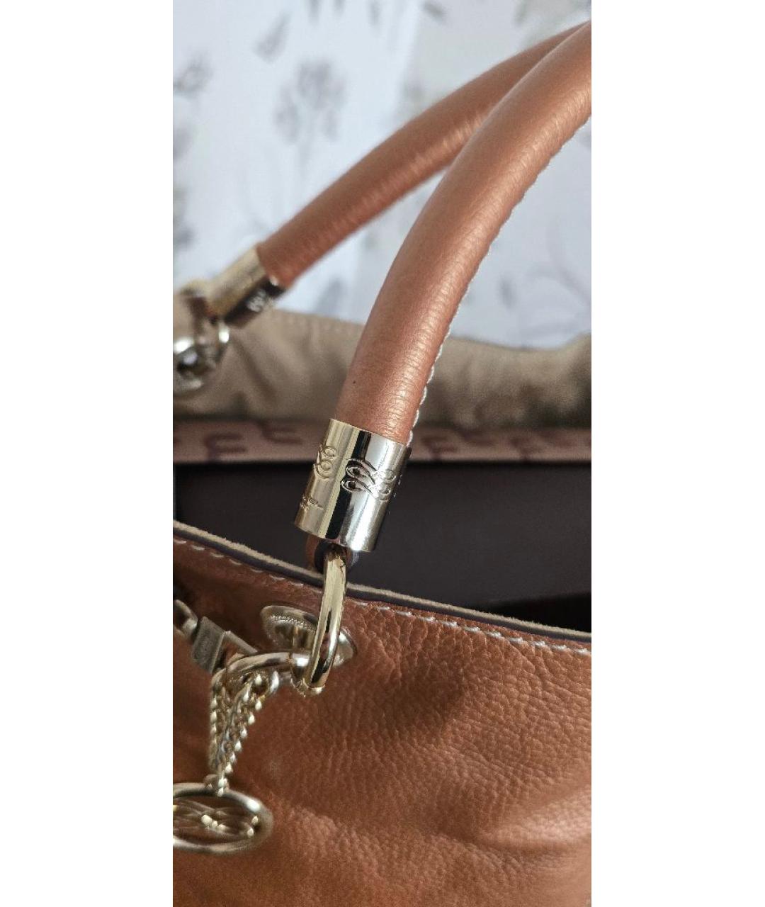 LANCEL Оранжевая кожаная сумка тоут, фото 4