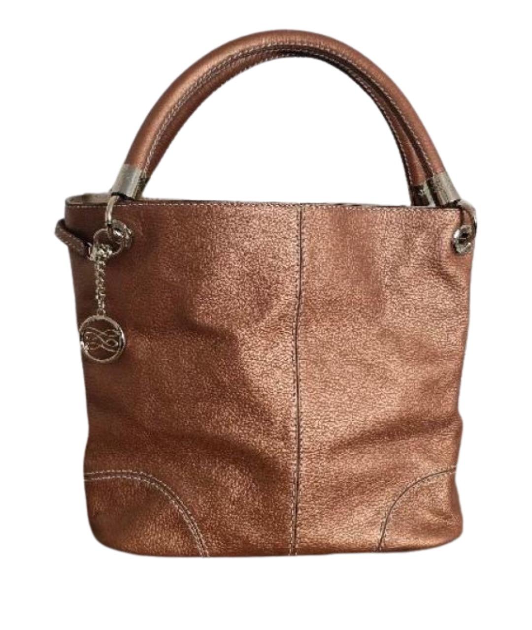 LANCEL Оранжевая кожаная сумка тоут, фото 1