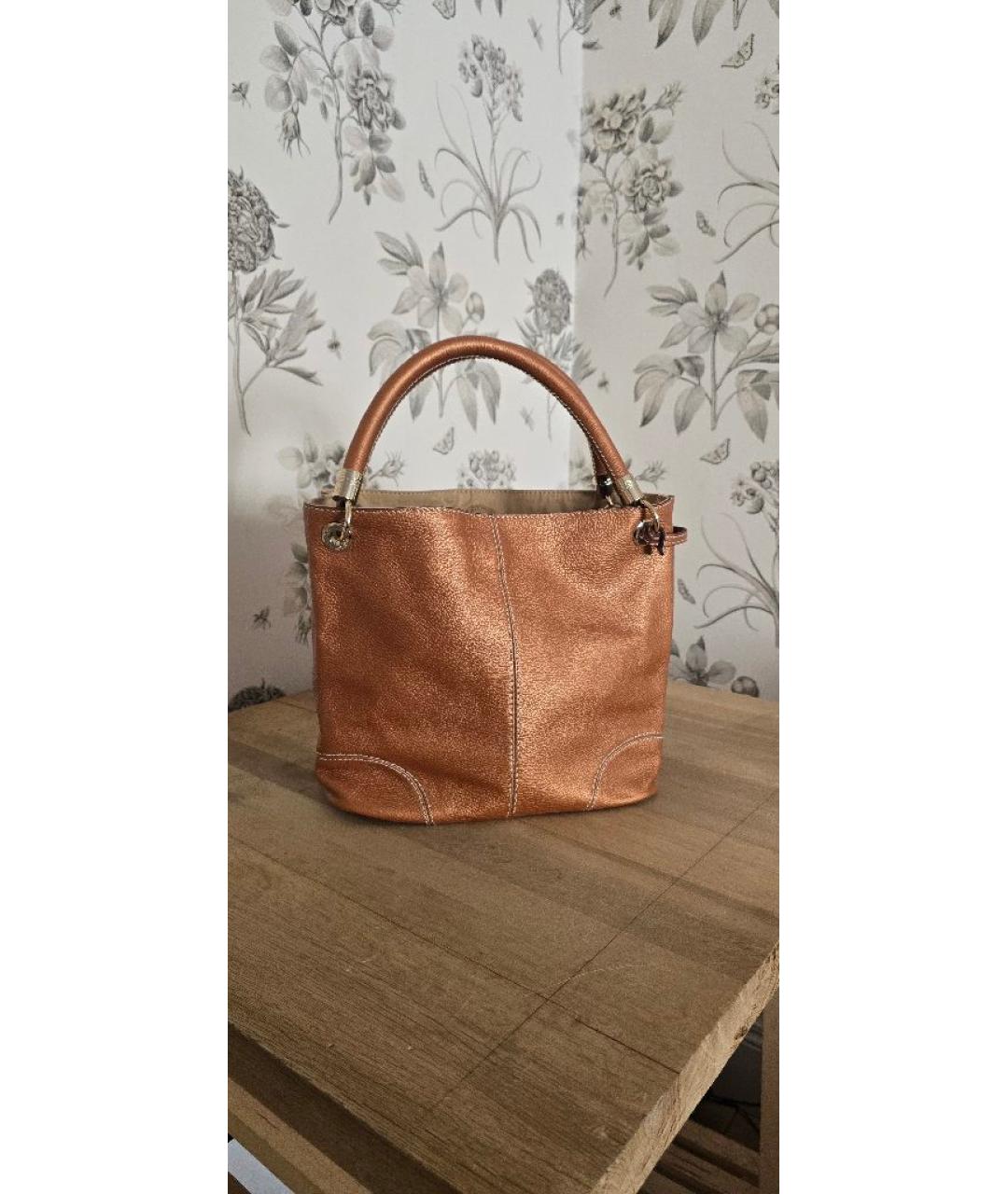 LANCEL Оранжевая кожаная сумка тоут, фото 3