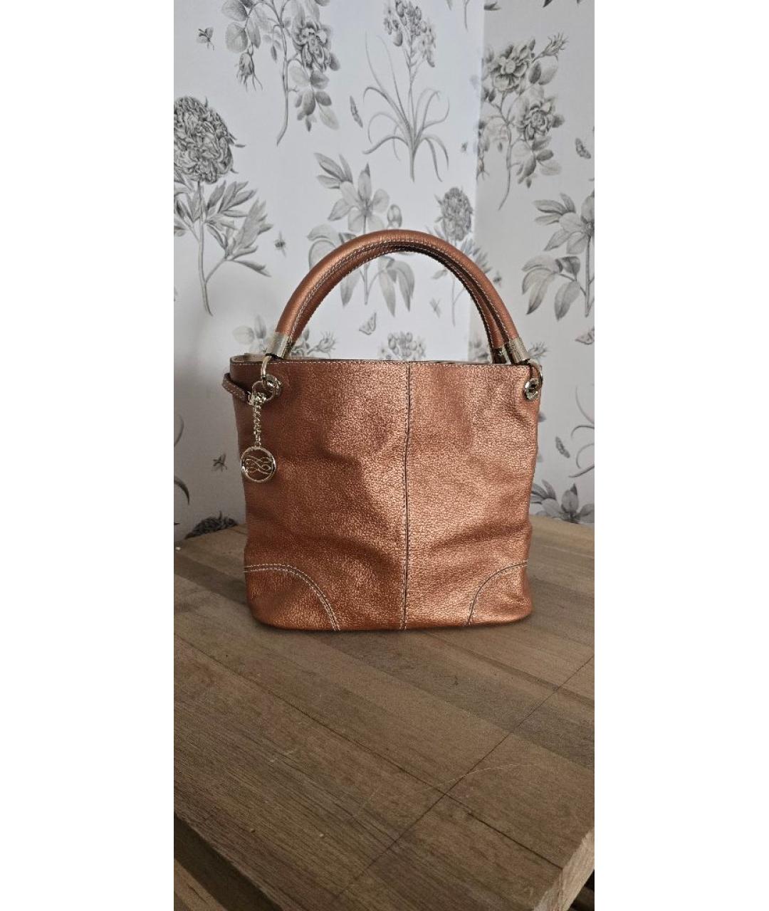 LANCEL Оранжевая кожаная сумка тоут, фото 6