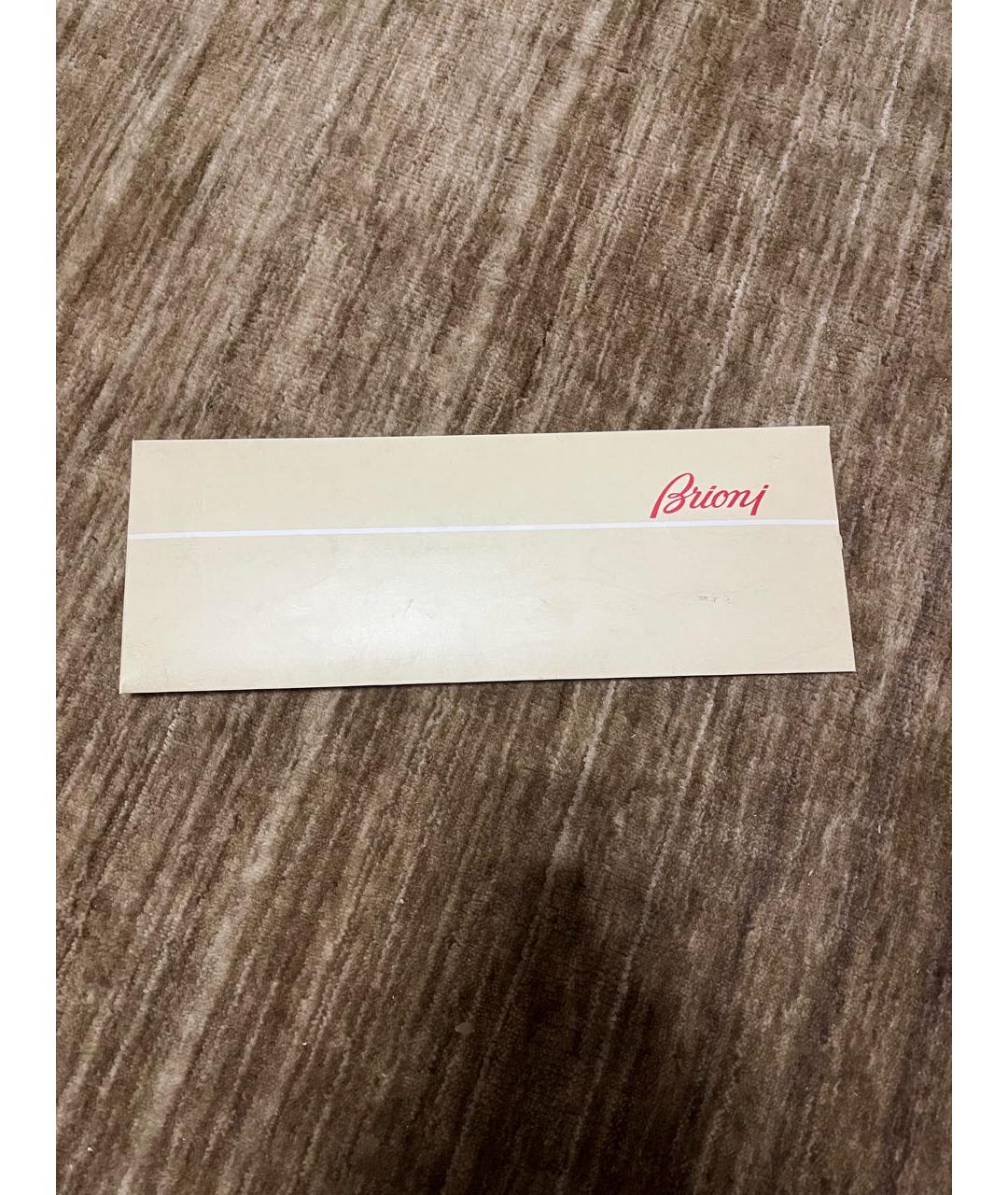 BRIONI Голубой шелковый галстук, фото 4