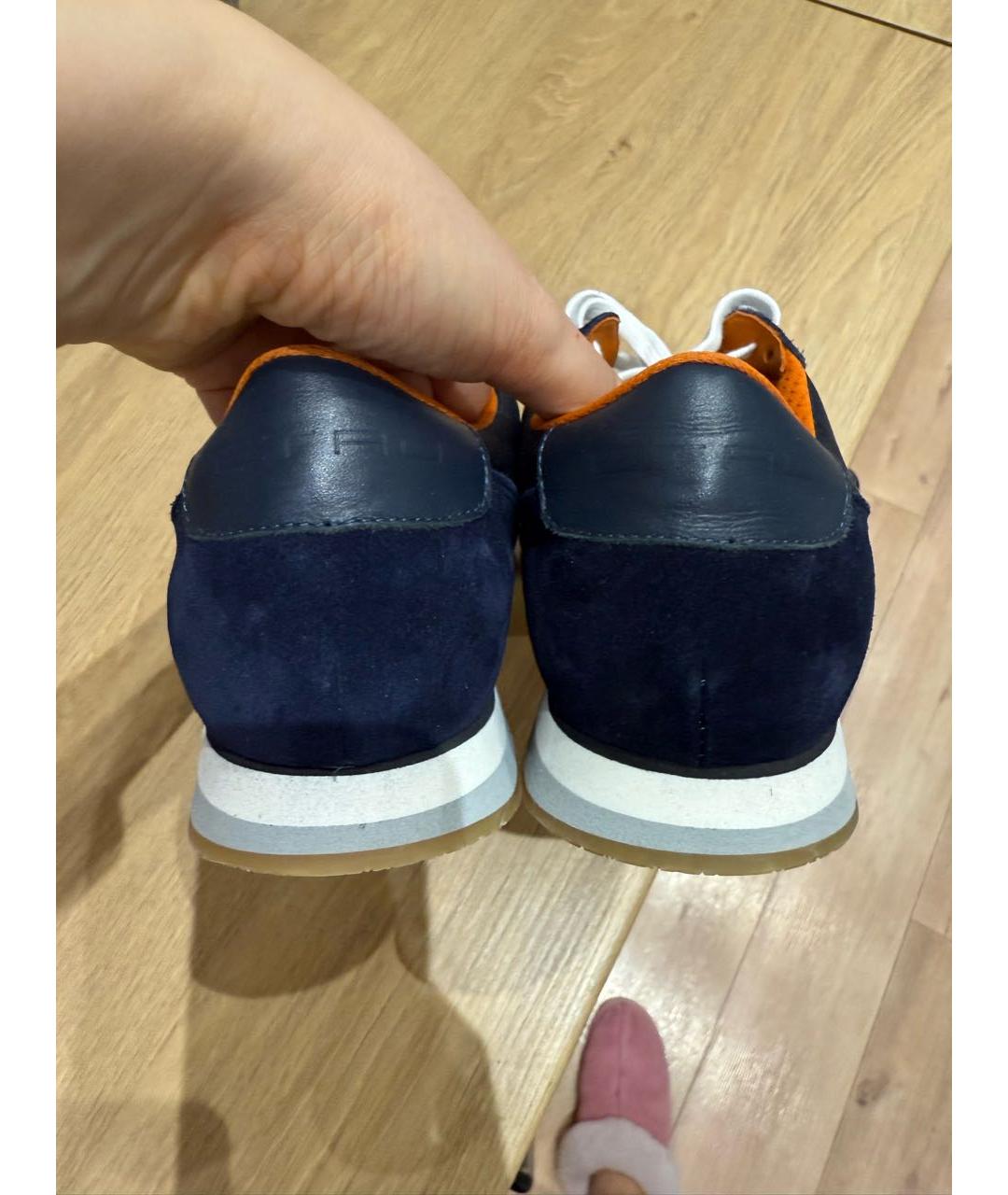 ETRO Темно-синие кроссовки, фото 4
