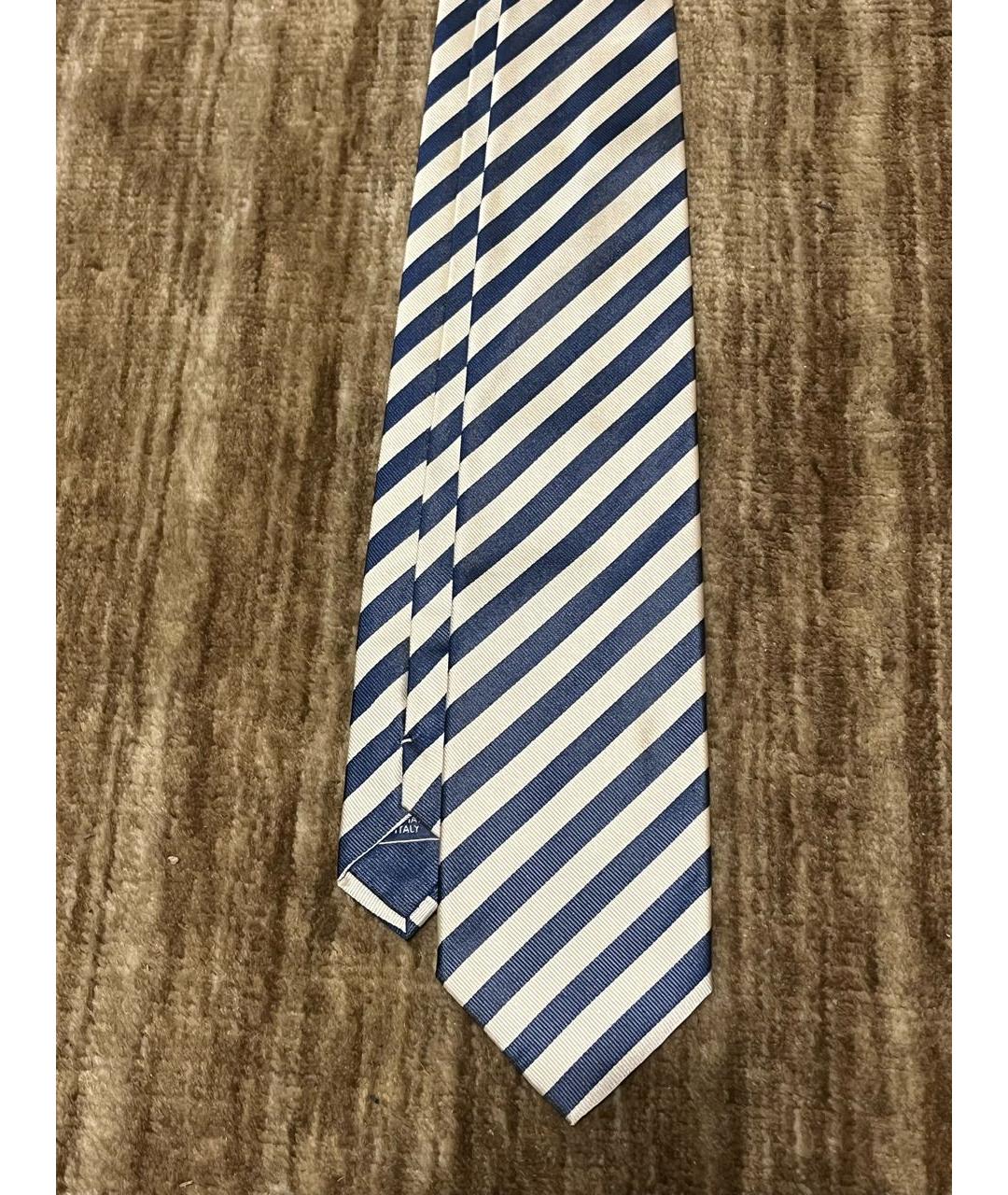 BRIONI Синий шелковый галстук, фото 2