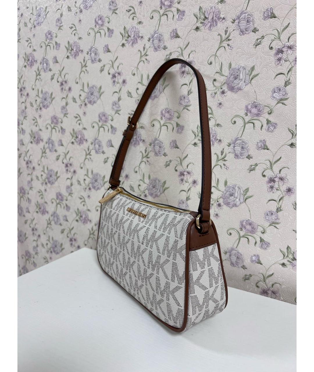 MICHAEL KORS Белая сумка через плечо из искусственной кожи, фото 2