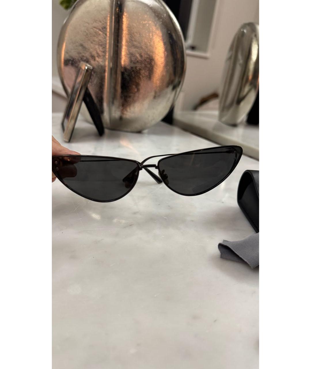 CHRISTIAN DIOR Черные металлические солнцезащитные очки, фото 5