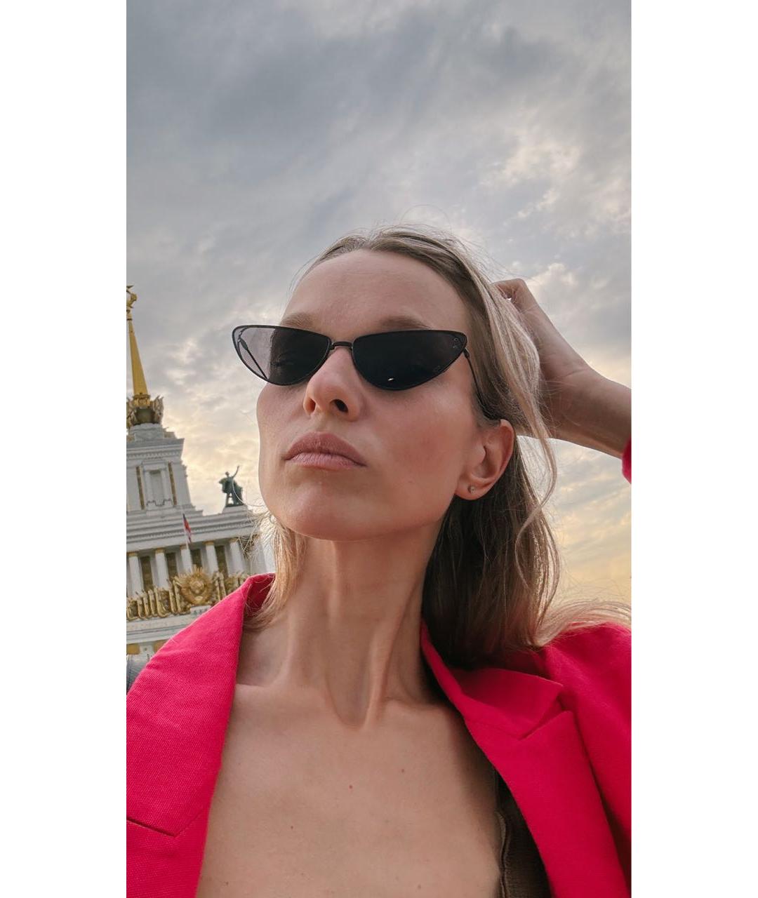 CHRISTIAN DIOR Черные металлические солнцезащитные очки, фото 7