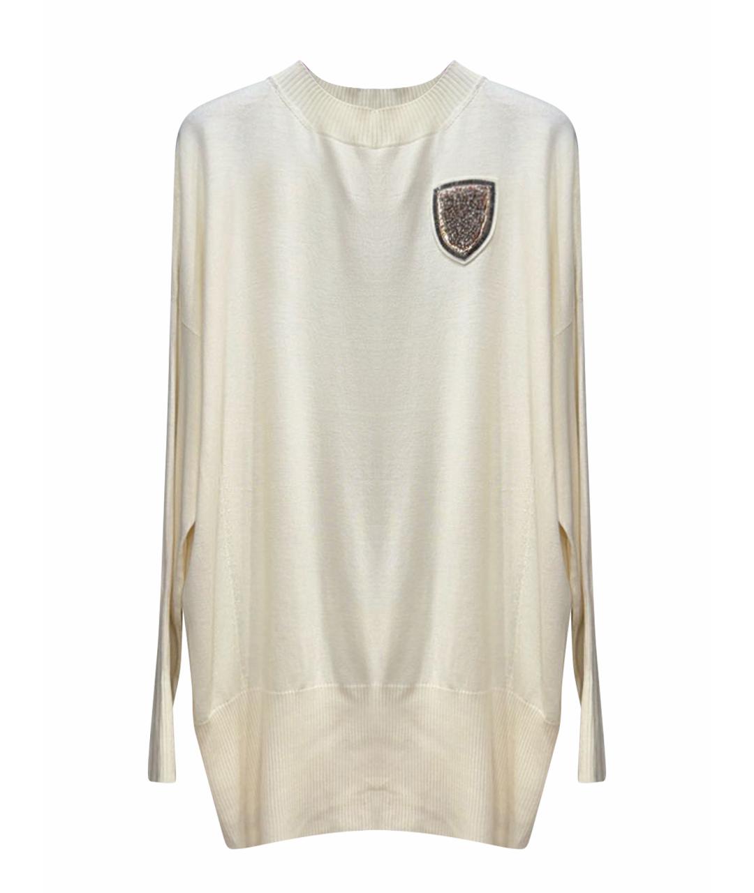 CHRISTIAN DIOR Белый кашемировый джемпер / свитер, фото 1