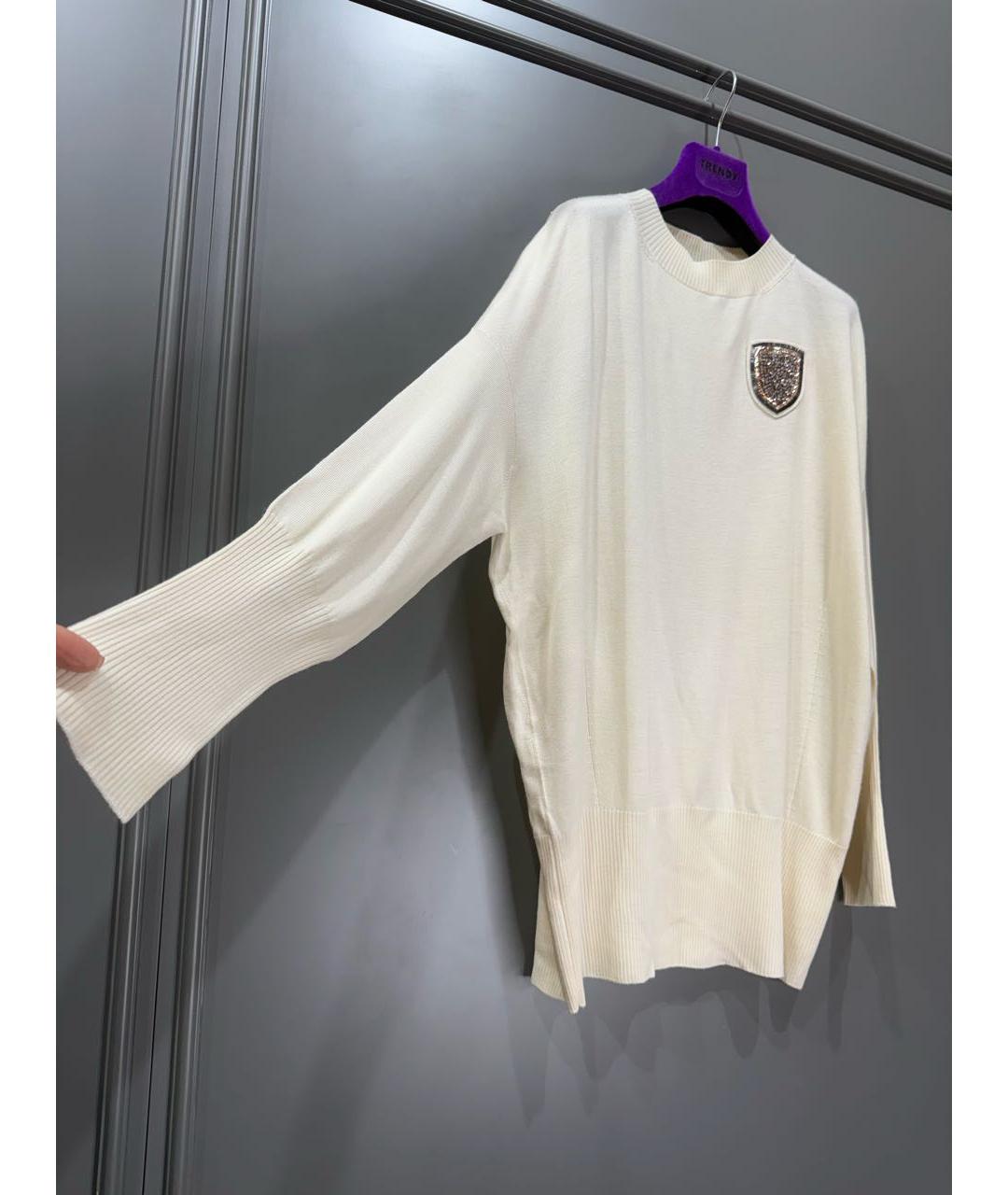 CHRISTIAN DIOR Белый кашемировый джемпер / свитер, фото 2