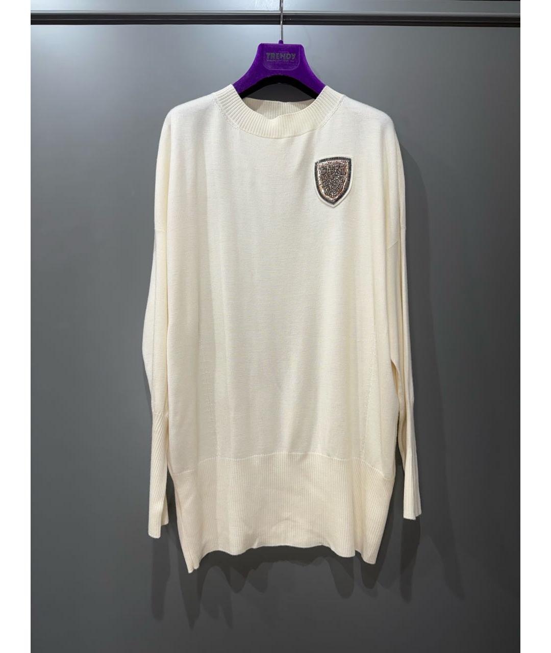 CHRISTIAN DIOR Белый кашемировый джемпер / свитер, фото 7