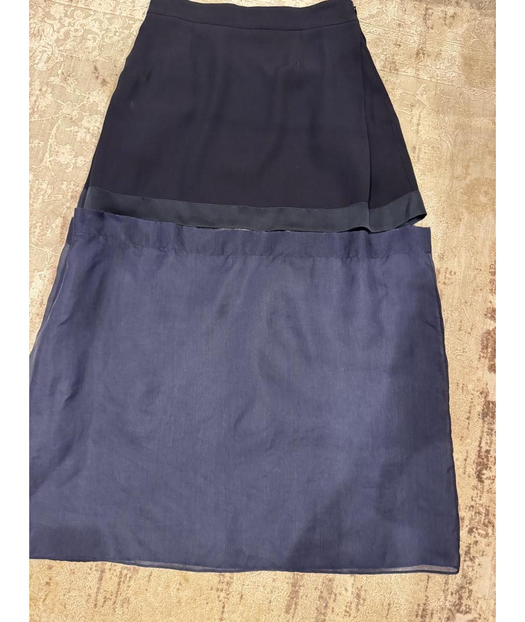 STELLA MCCARTNEY Темно-синяя юбка миди, фото 6