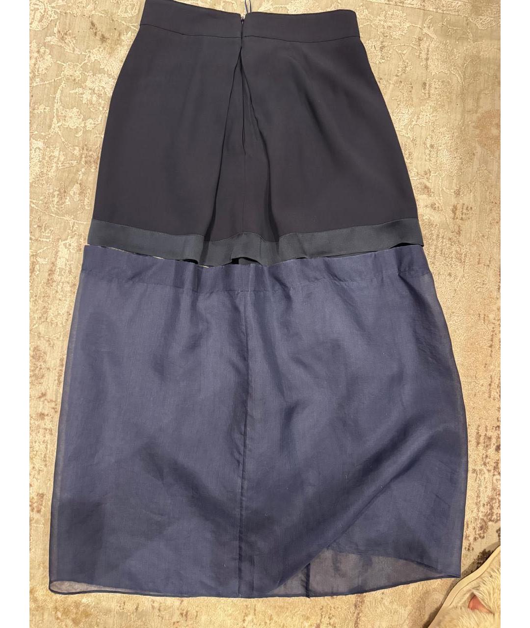 STELLA MCCARTNEY Темно-синяя юбка миди, фото 3