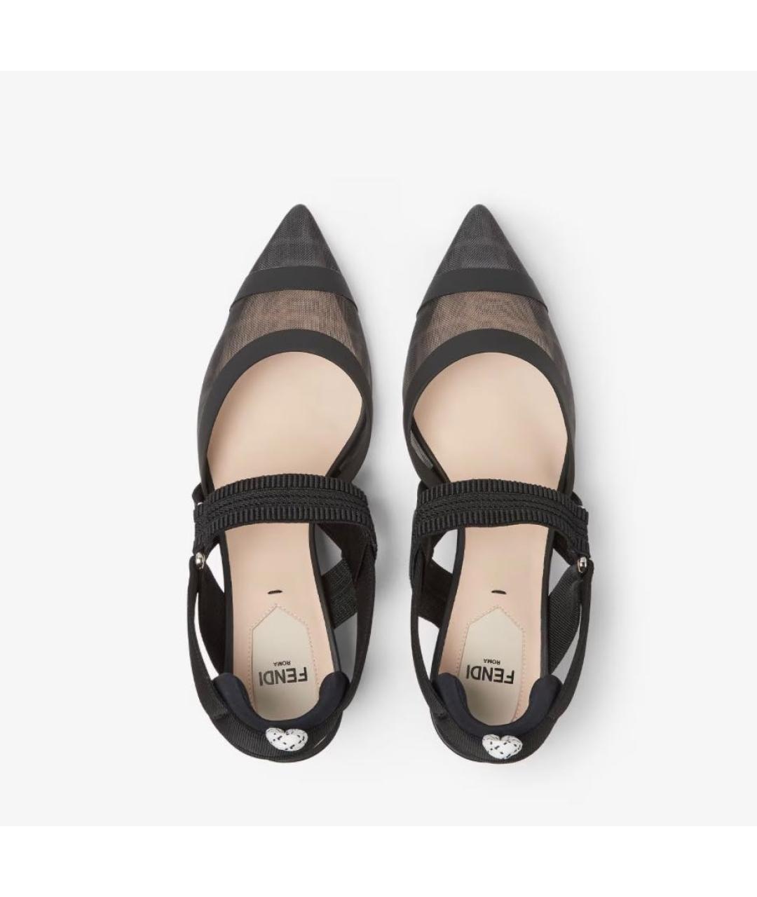 FENDI Черные туфли, фото 4