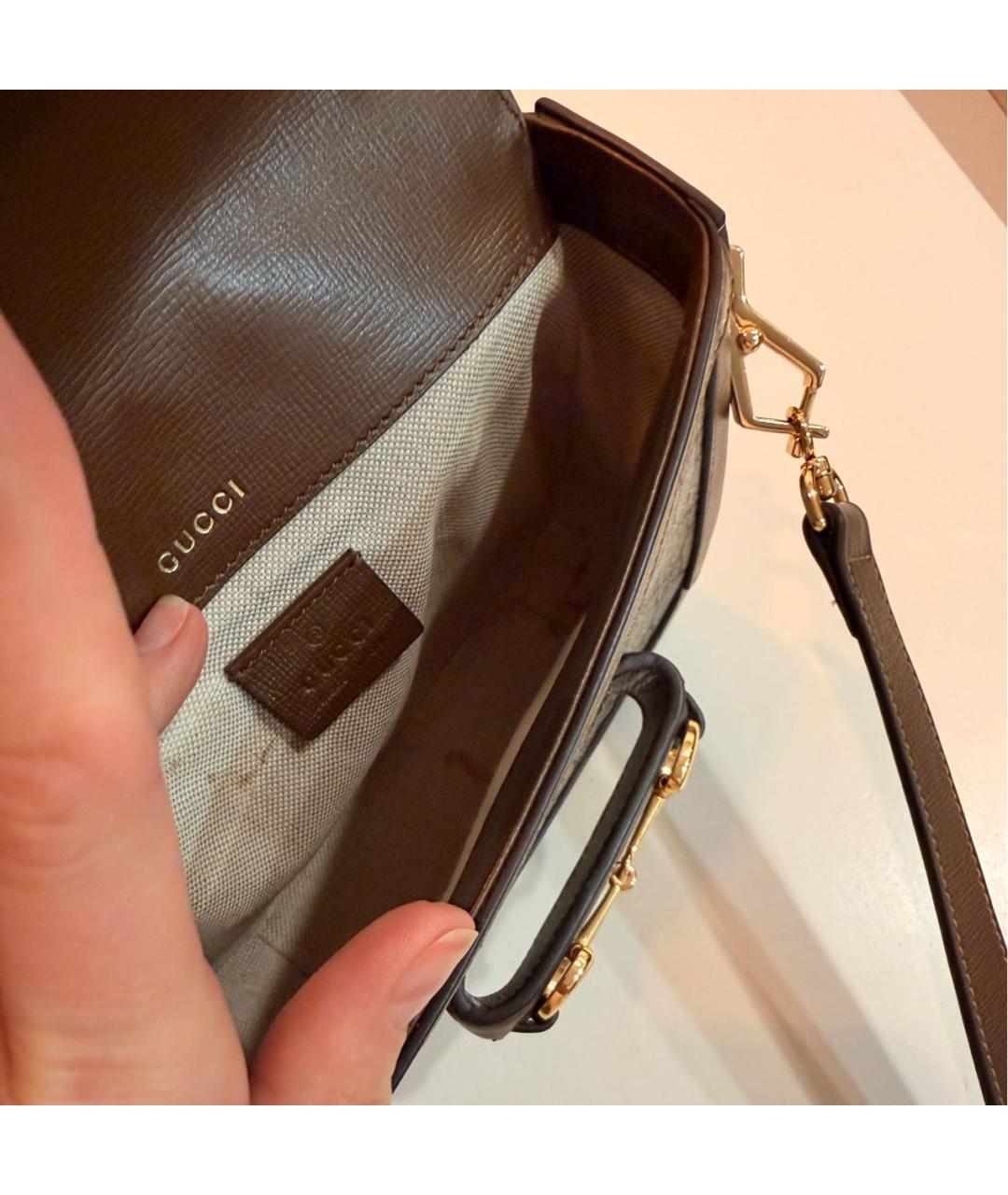 GUCCI Коричневая сумка через плечо, фото 4
