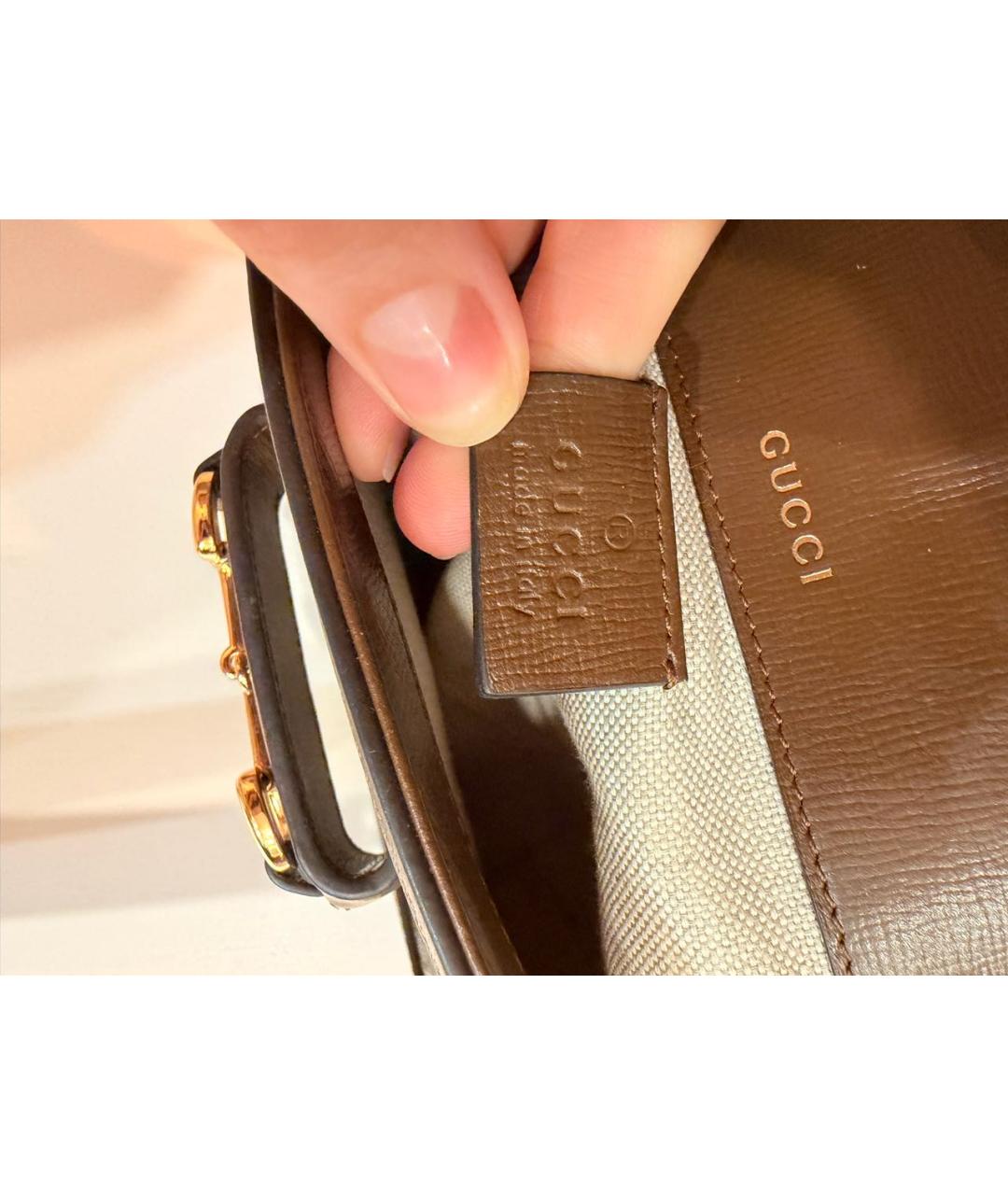 GUCCI Коричневая сумка через плечо, фото 8