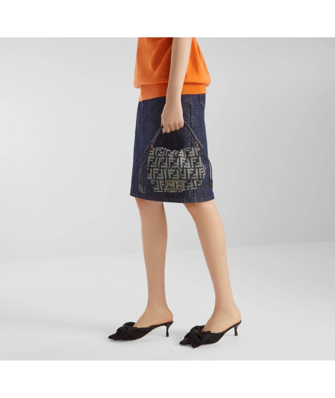 FENDI Черные мюли, фото 5