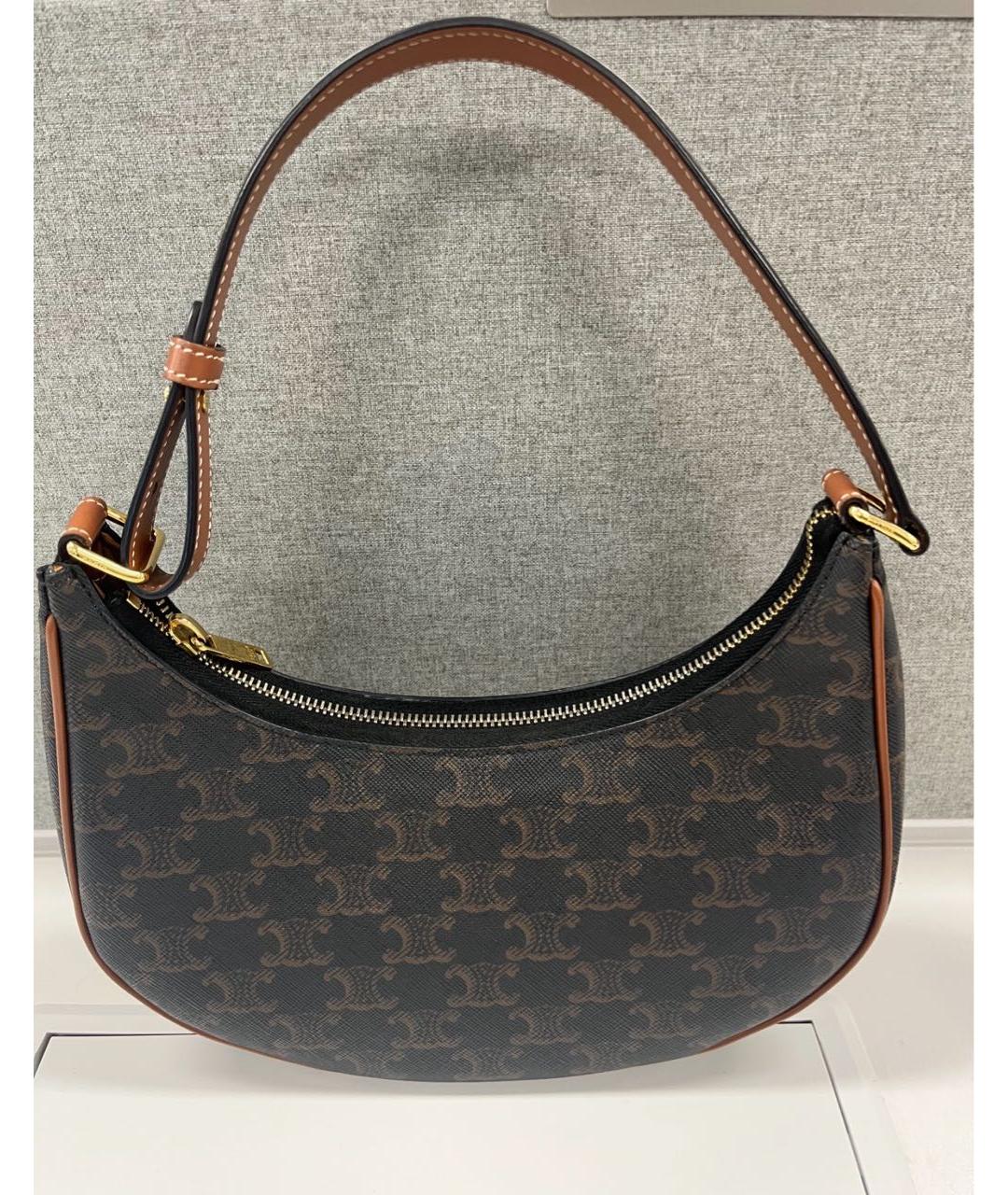 CELINE Коричневая сумка через плечо, фото 5