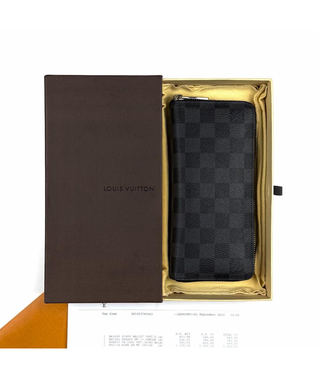 LOUIS VUITTON Черный кошелек, фото 2