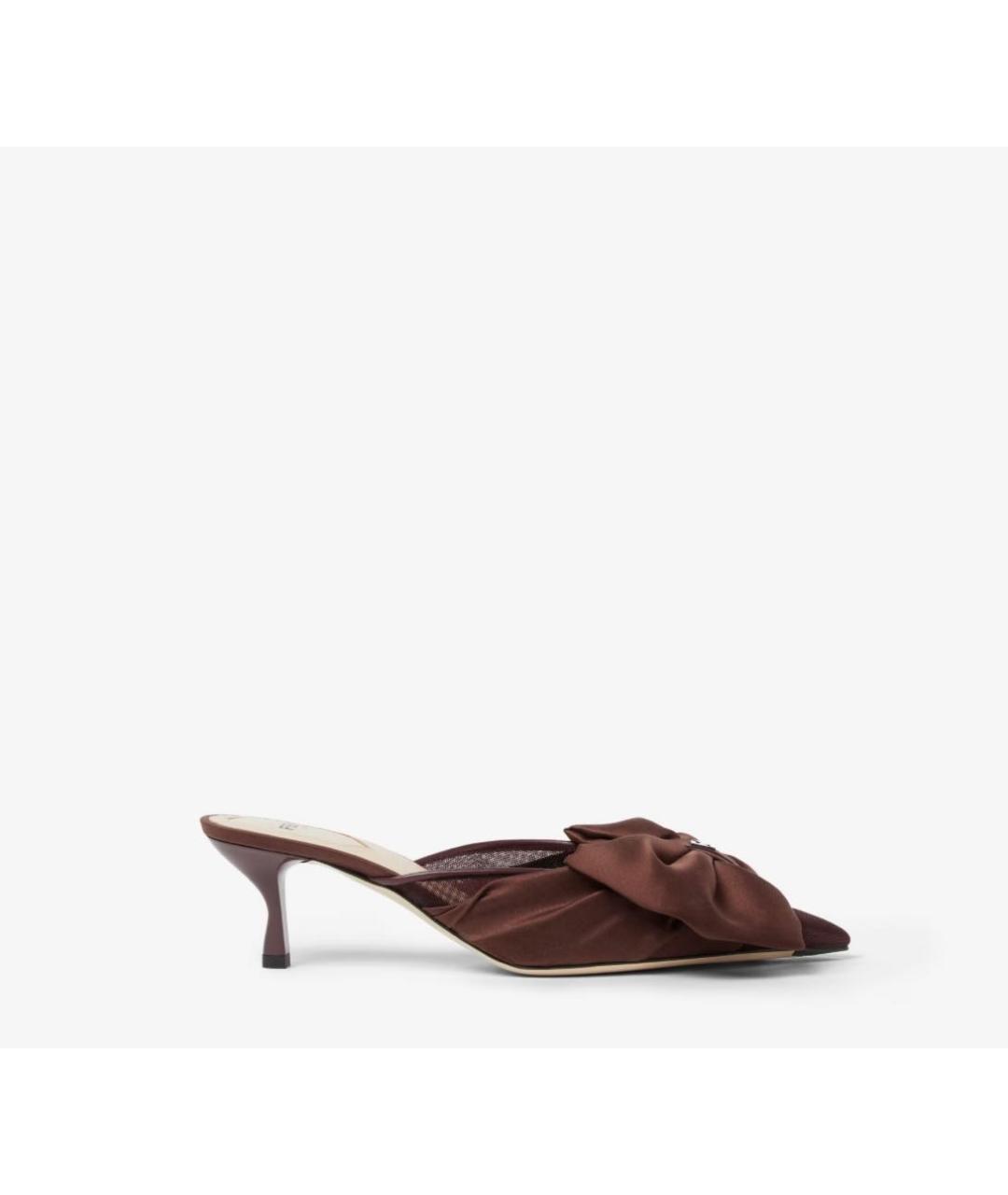 FENDI Бордовые мюли, фото 6