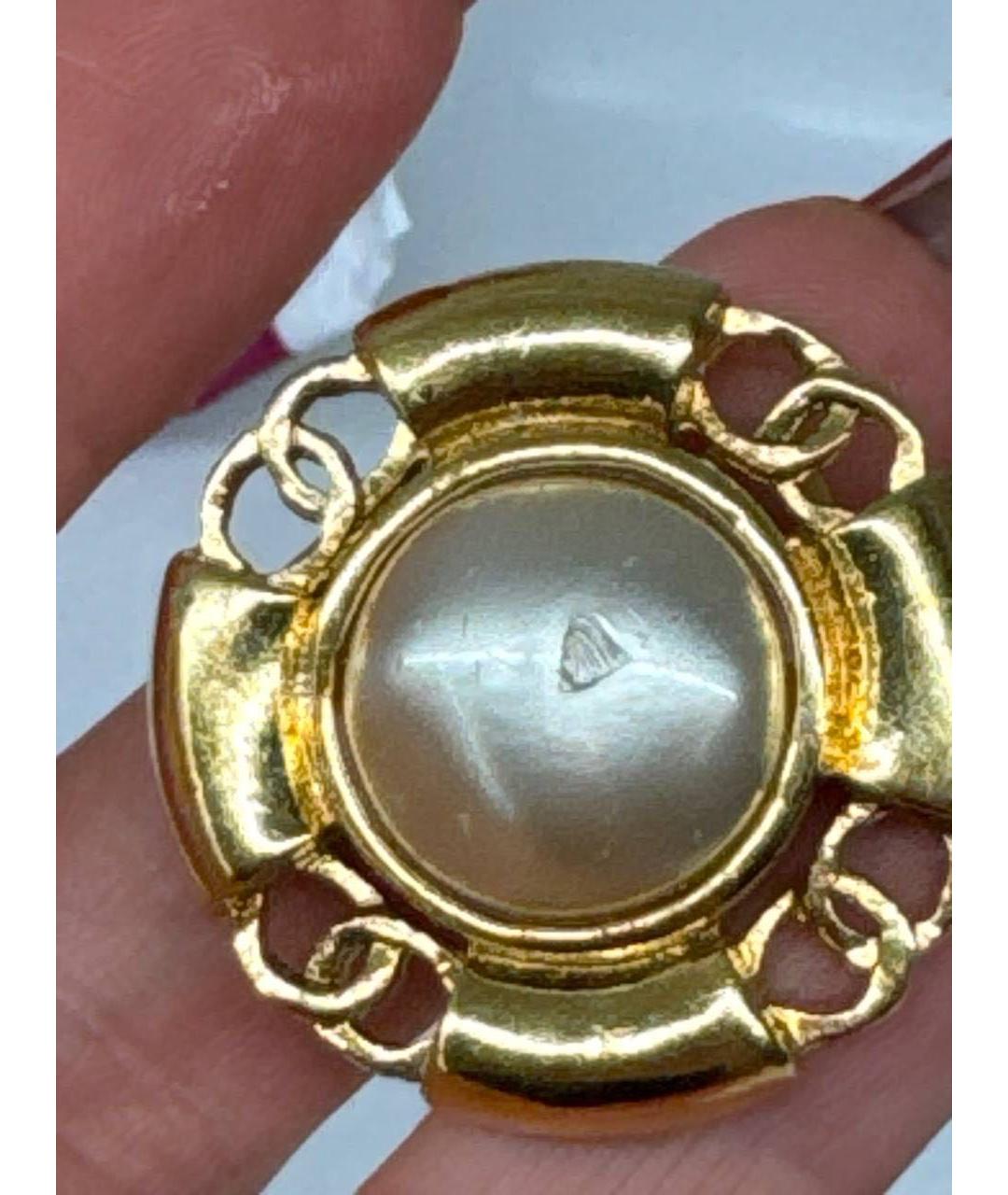 CHANEL Золотые позолоченные клипсы, фото 5