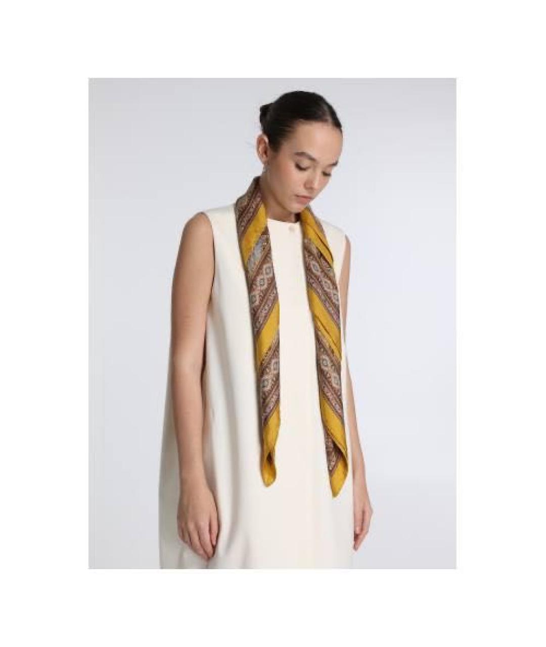 MAX MARA Мульти шелковый платок, фото 4