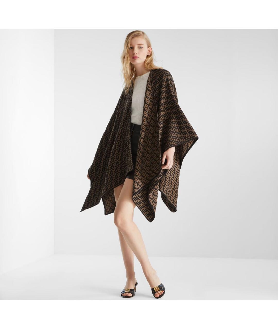 FENDI Черные кожаные мюли, фото 5