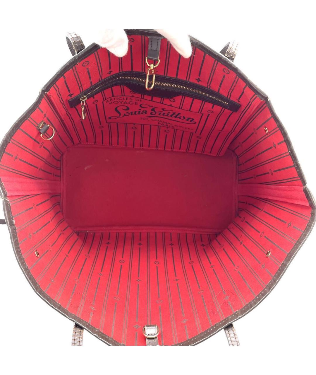 LOUIS VUITTON Коричневая сумка тоут, фото 6