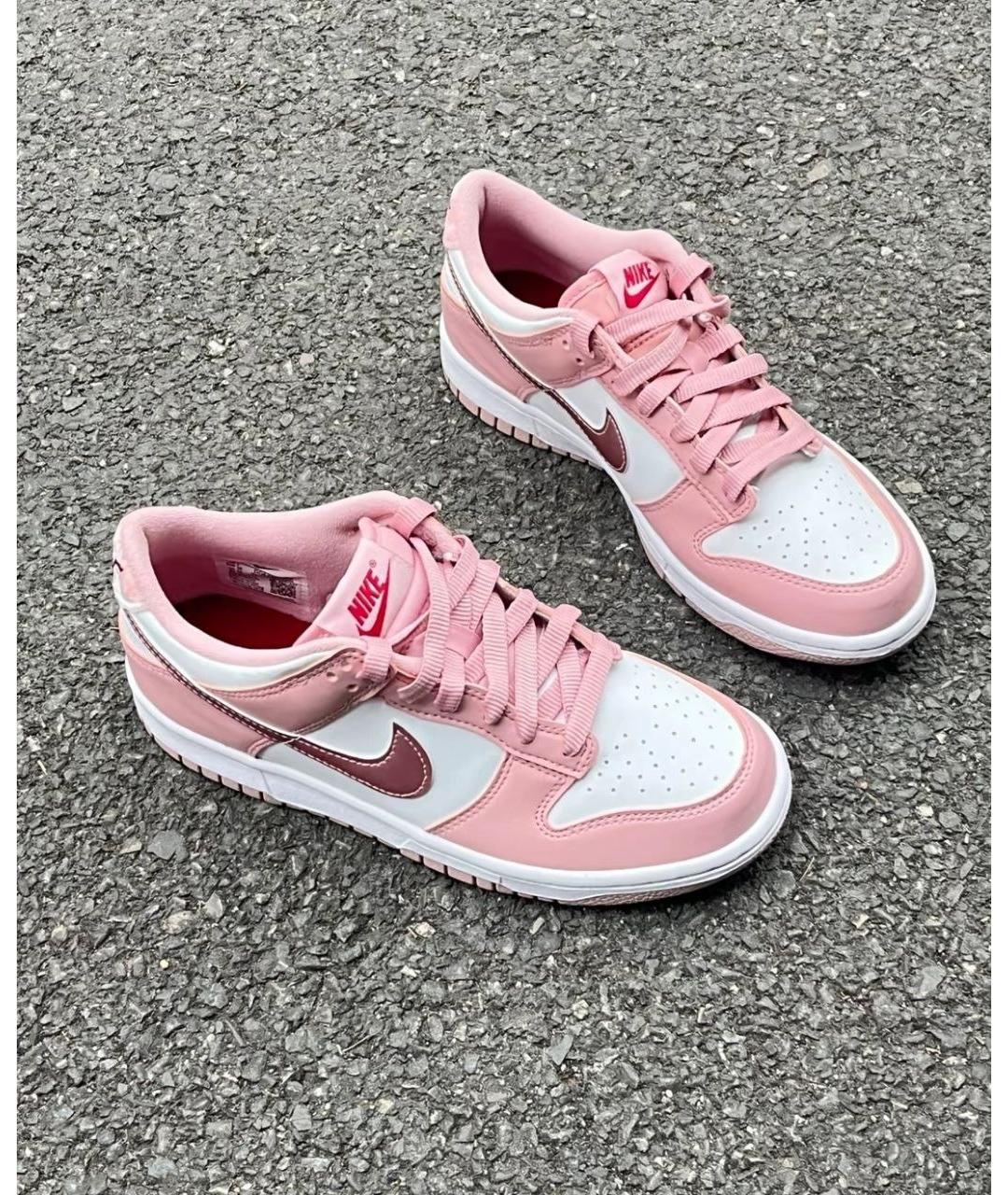 NIKE Розовые кожаные кроссовки, фото 3