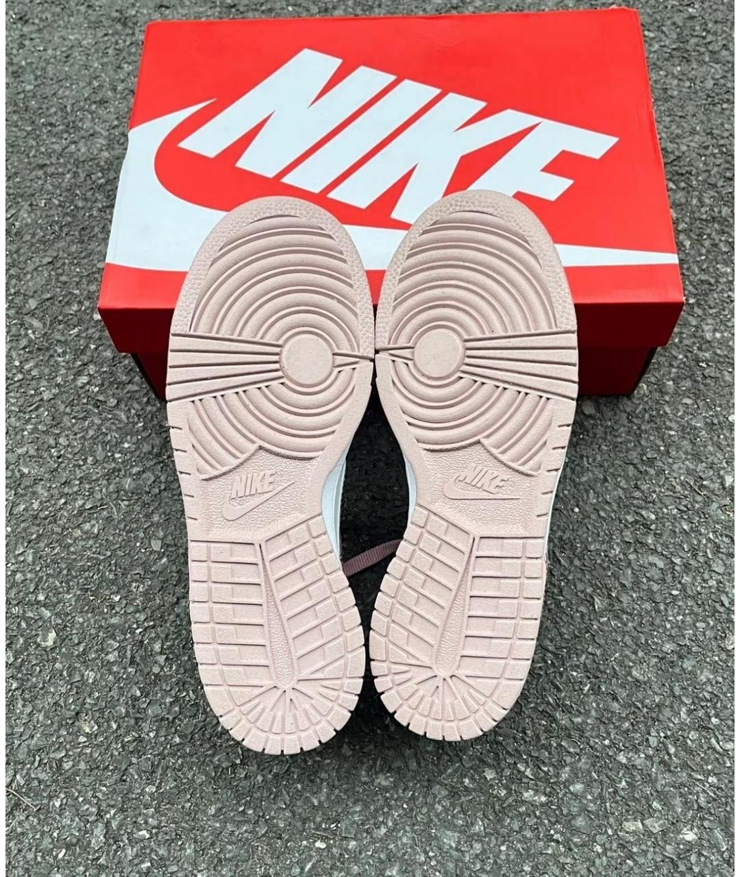 NIKE Розовые кожаные кроссовки, фото 4