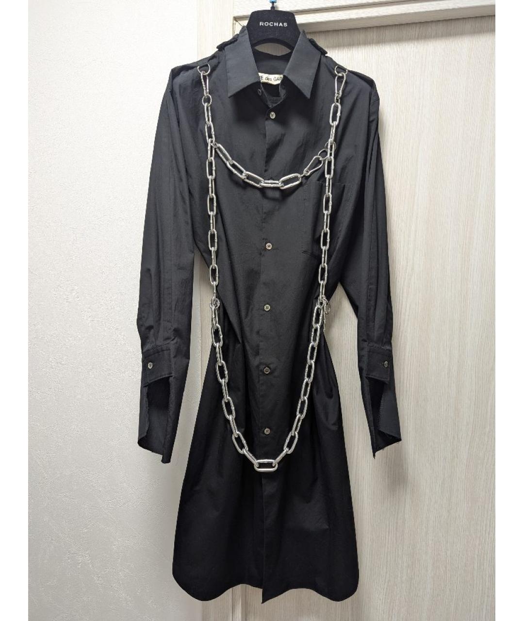 COMME DES GARÇONS Черное хлопковое платье, фото 6