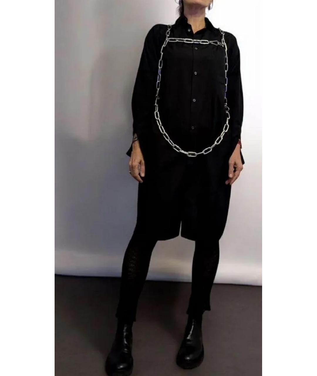 COMME DES GARÇONS Черное хлопковое платье, фото 8