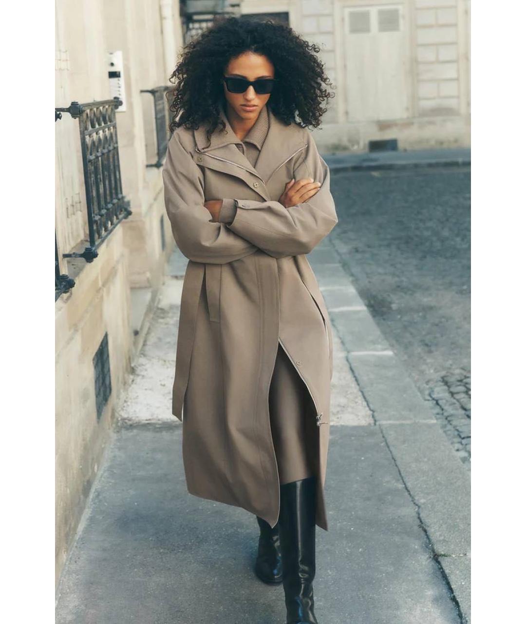 ALO YOGA Бежевый тренч/плащ, фото 5