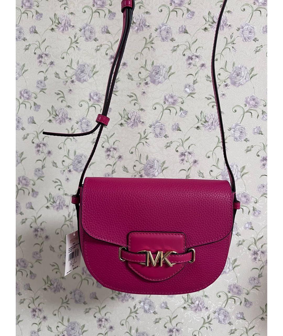 MICHAEL KORS Розовая сумка с короткими ручками из искусственной кожи, фото 4