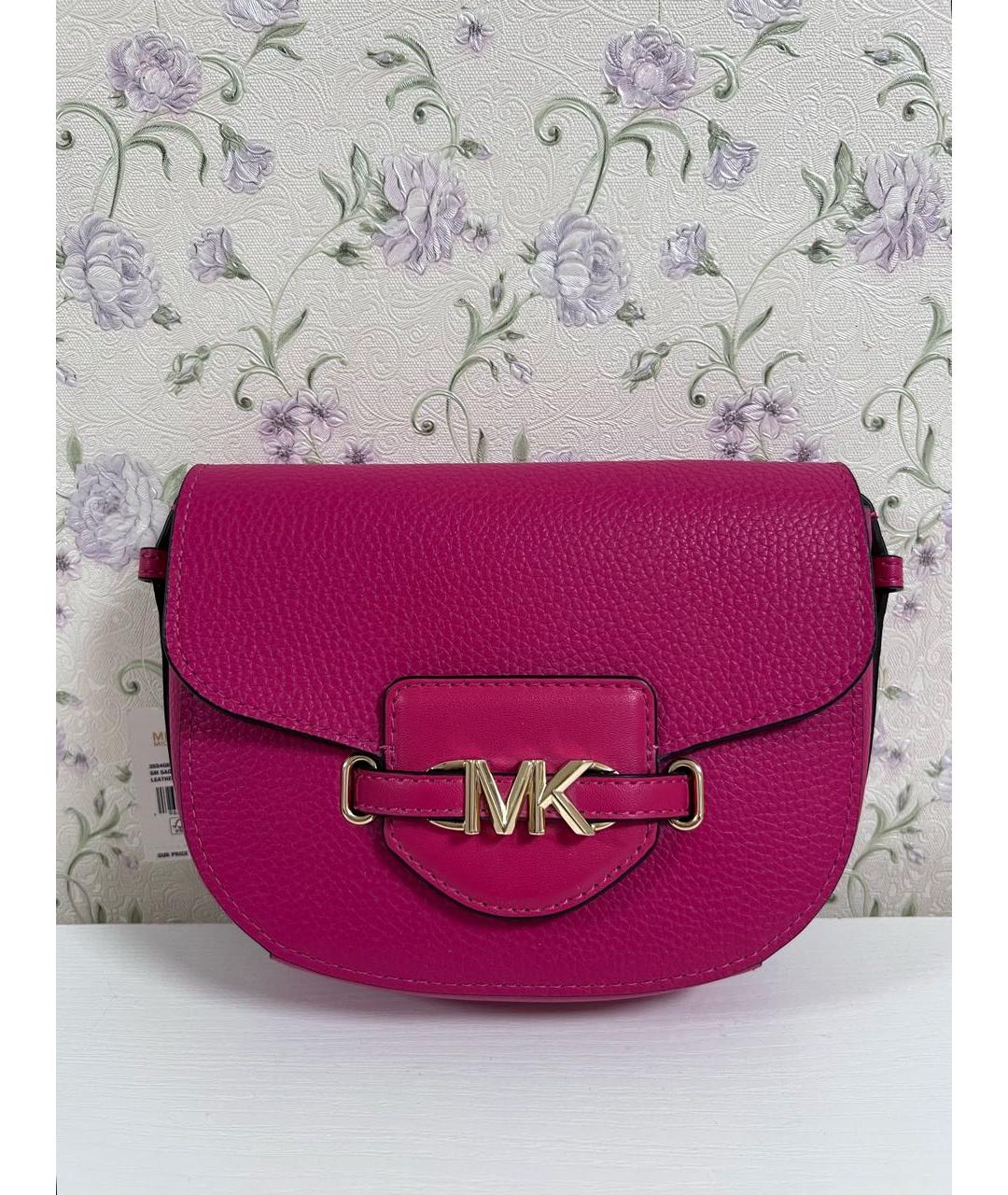 MICHAEL KORS Розовая сумка с короткими ручками из искусственной кожи, фото 6