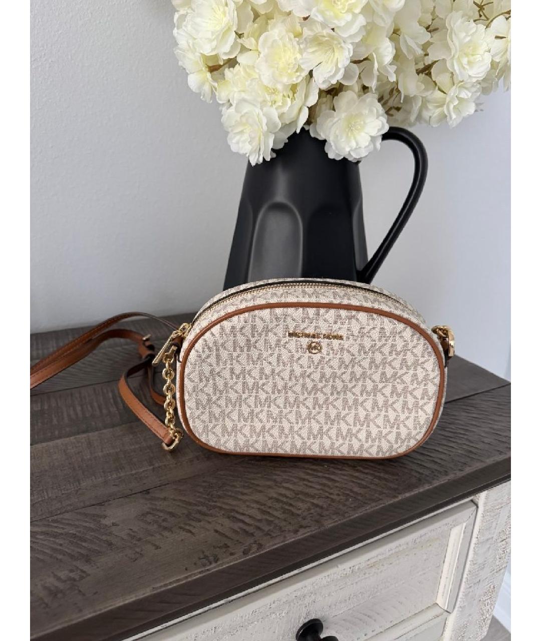 MICHAEL KORS Бежевая сумка через плечо, фото 3