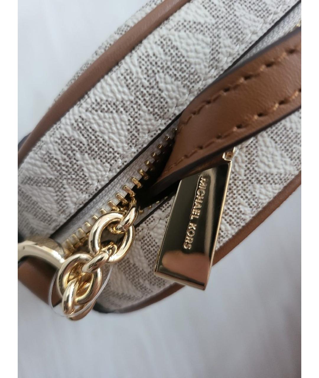 MICHAEL KORS Бежевая сумка через плечо, фото 7