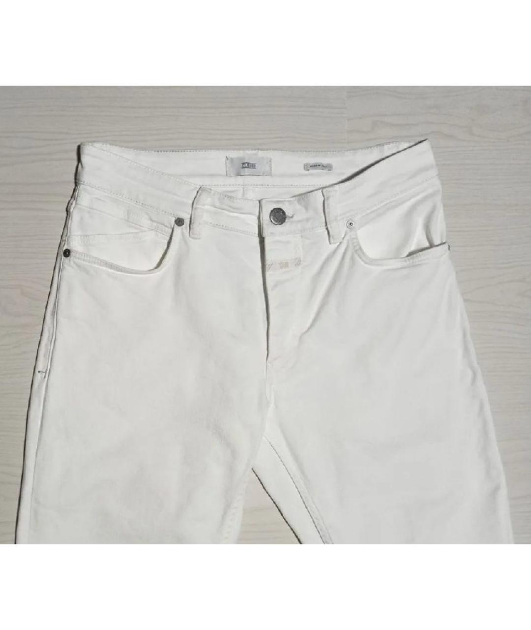 CLOSED Белые хлопко-эластановые джинсы скинни, фото 2