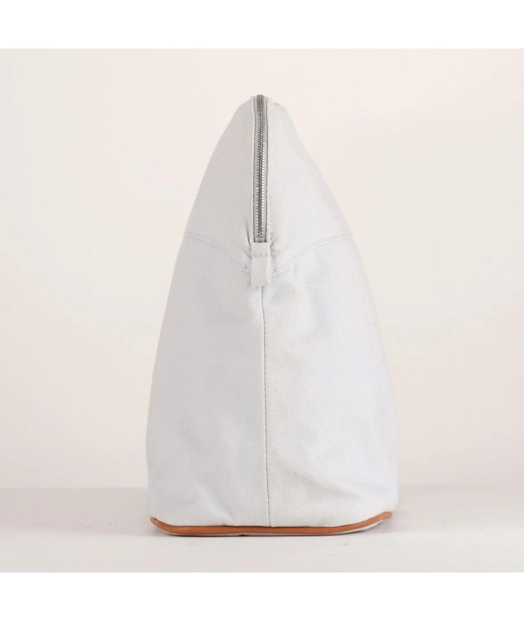 HERMES Голубая хлопковая косметичка, фото 4